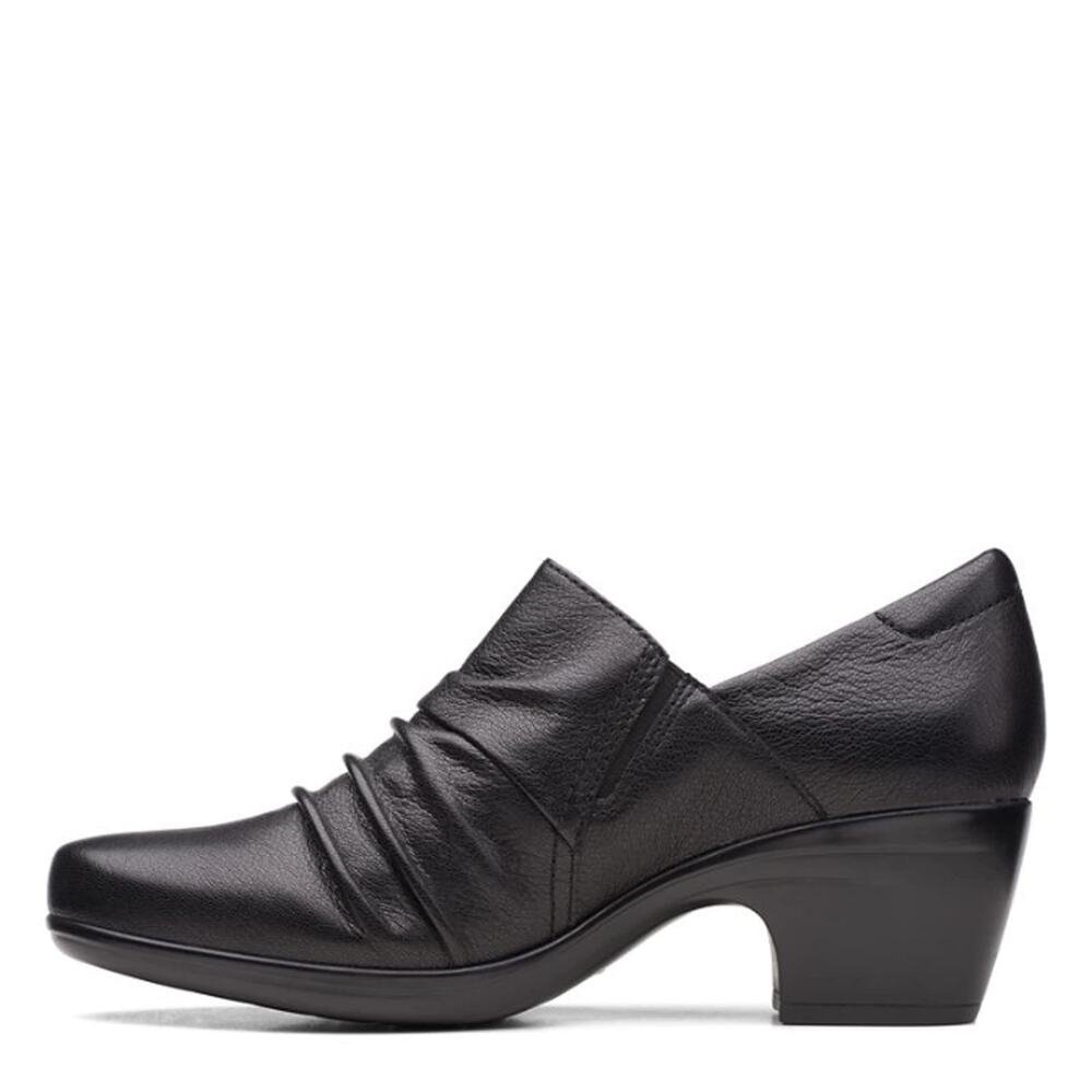 Clarks Emily Cove Women's Pump Black Leather Size 9 - Picture 4 of 9